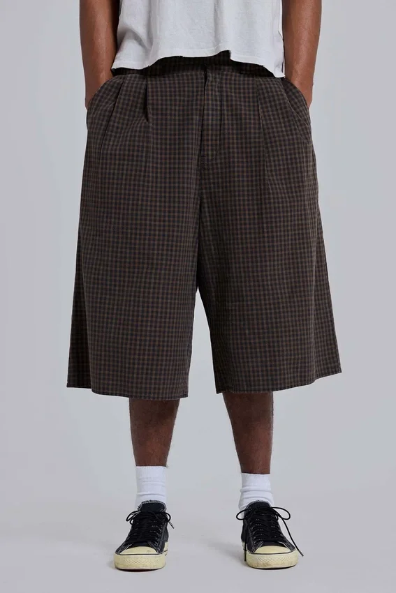 Bruna rutiga XL Goliath Shorts