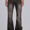 Bruna, veckade Drift-Jeans med bootcut-passform