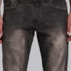 Bruna, veckade Drift-Jeans med bootcut-passform