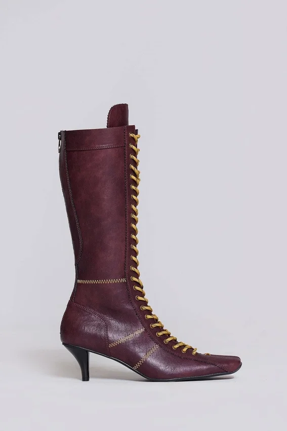 Burgundy Brooke boxningskängor