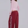 Burgundy Hardcore Monster Joggers