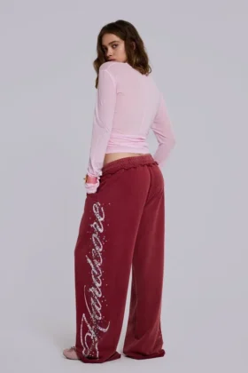 Burgundy Hardcore Monster Joggers