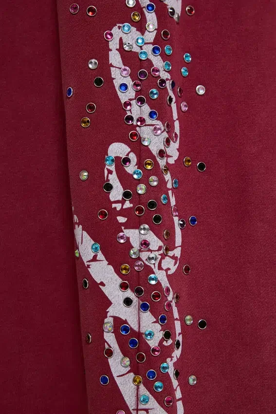 Burgundy Hardcore Monster Joggers