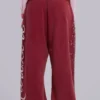 Burgundy Hardcore Monster Joggers