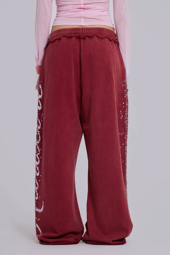 Burgundy Hardcore Monster Joggers