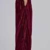 Burgundy Metallic Vapor joggingbyxor