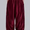 Burgundy Metallic Vapor joggingbyxor