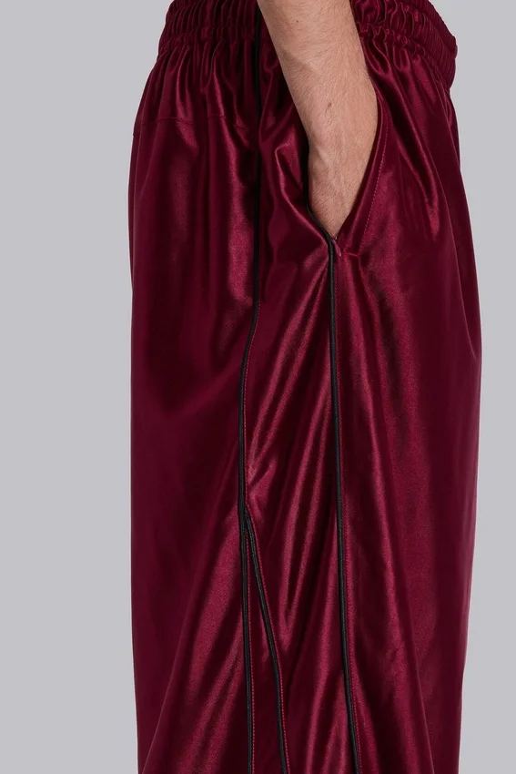 Burgundy Metallic Vapor joggingbyxor