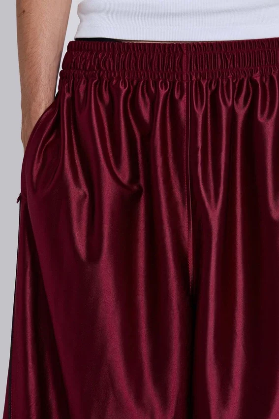 Burgundy Metallic Vapor joggingbyxor
