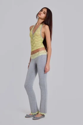 Cassia Lace Jersey Bootcut-byxor
