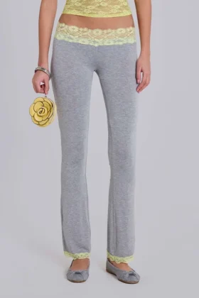 Cassia Lace Jersey Bootcut-byxor