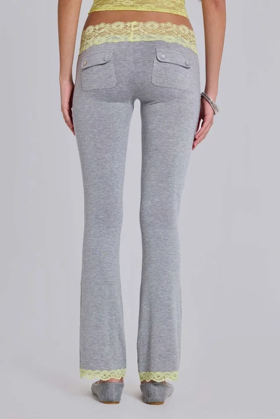 Cassia Lace Jersey Bootcut-byxor