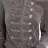 Cavalier militärinspirerad velour-hoodie