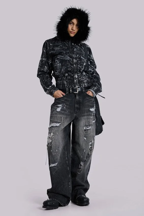 Chain Distressed XL Colossus Jeans