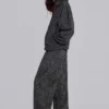 Charcoal Leopard Monster Joggers