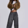 Charcoal Leopard Monster Joggers