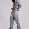 Cleo Graphic Slouchy Bootcut Jogger