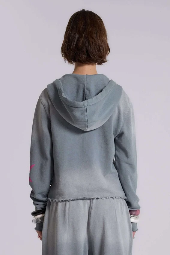 Cleo Graphic Zip Through Hoodie