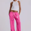 Cleo Slouchy Bootcut Jogger i rosa