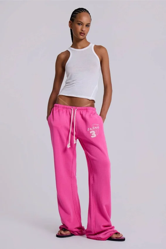 Cleo Slouchy Bootcut Jogger i rosa
