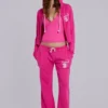 Cleo Slouchy Bootcut Jogger i rosa