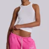Cleo Slouchy Bootcut Jogger i rosa
