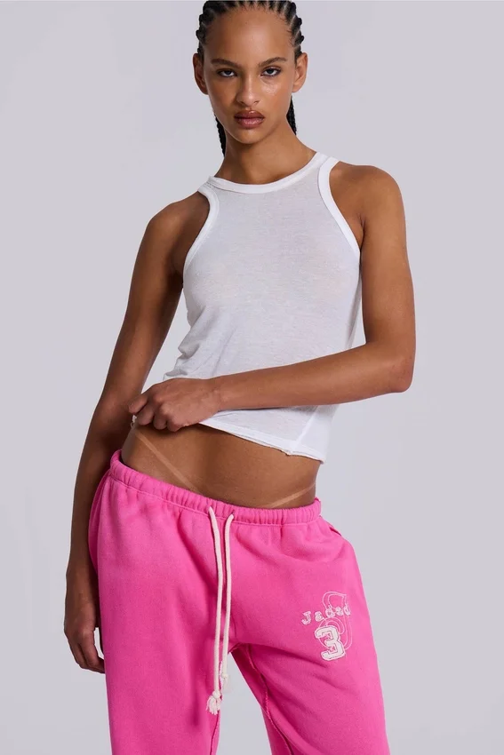 Cleo Slouchy Bootcut Jogger i rosa