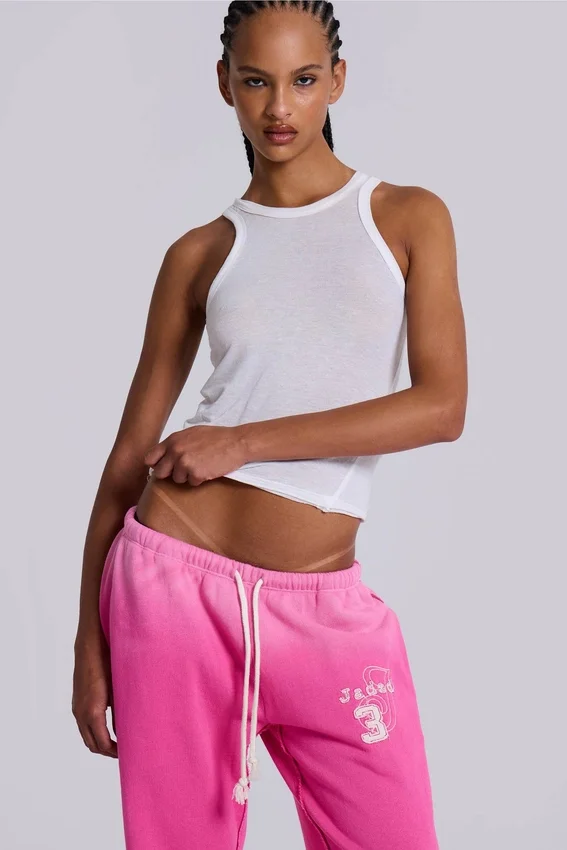 Cleo Slouchy Bootcut Jogger i rosa