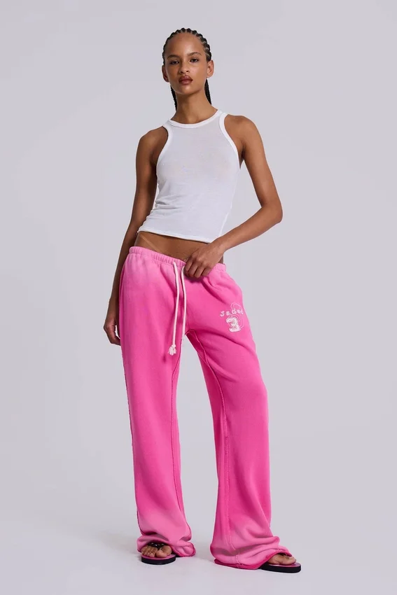 Cleo Slouchy Bootcut Jogger i rosa