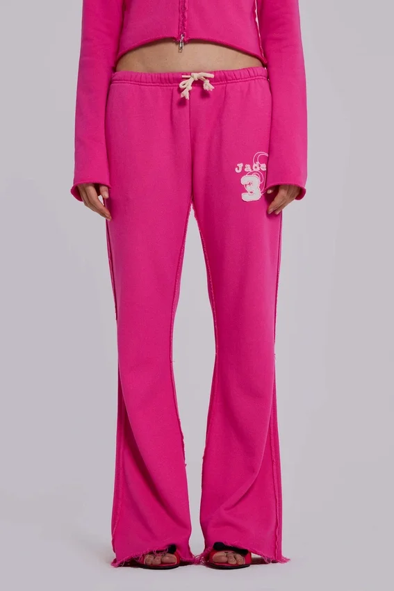 Cleo Slouchy Bootcut Jogger i rosa