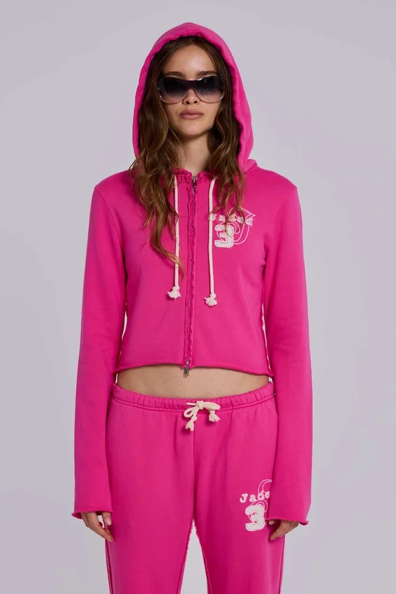 Cleo Slouchy Bootcut Jogger i rosa