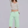 Cleo Slouchy Crop Jogger i mint