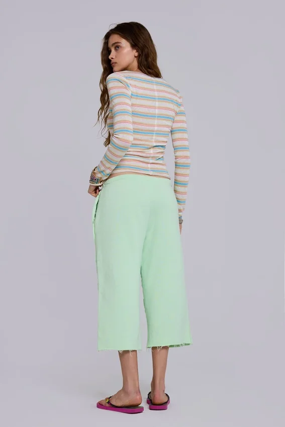 Cleo Slouchy Crop Jogger i mint