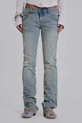 Cooper Bootcut-Jeans i ljusblått