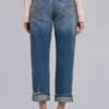Cooper-jeans med dekorationer i kort modell