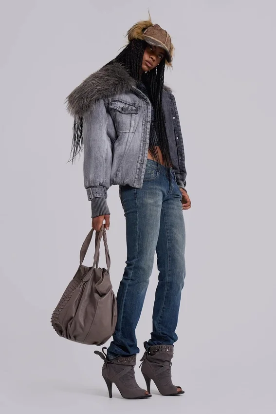Cooper-jeans med utsvängda ben i mellanblått
