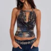 Cosima halterneck-top