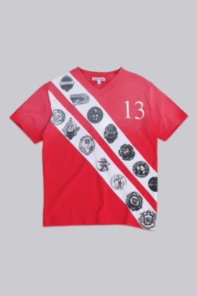 Crest T-shirt med V-ringning