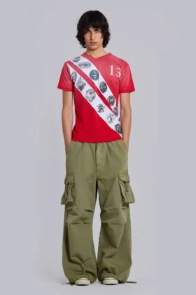 Crest T-shirt med V-ringning
