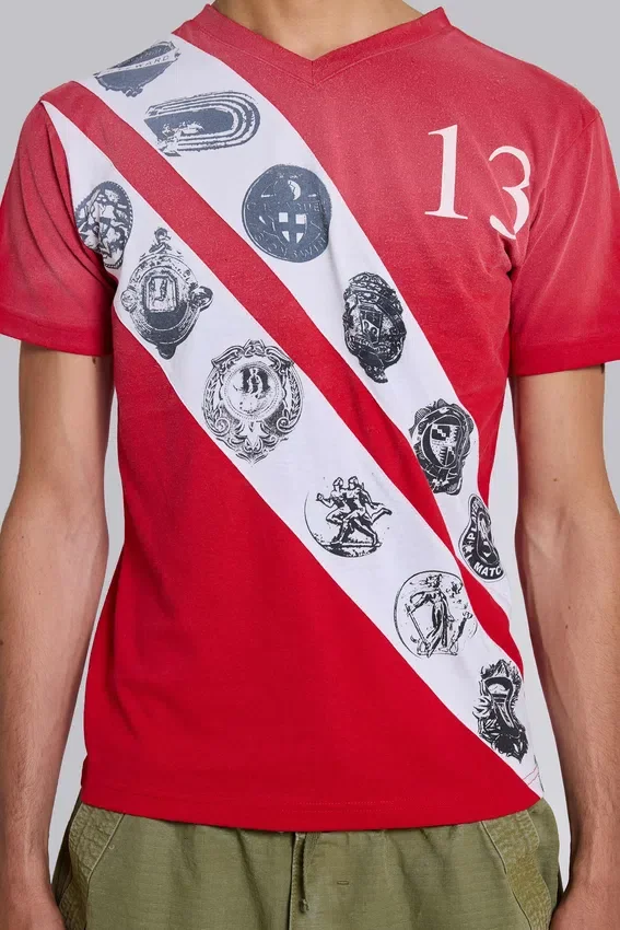 Crest T-shirt med V-ringning