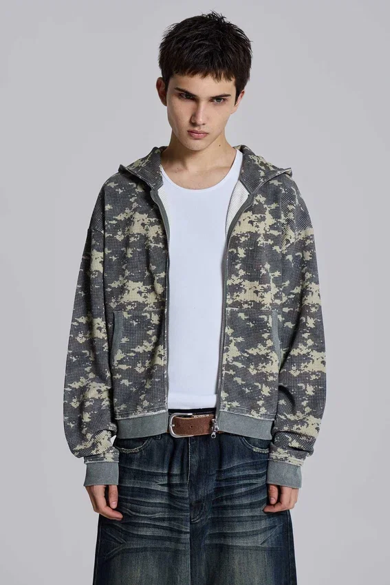 Digi Camo Waffle-hoodie