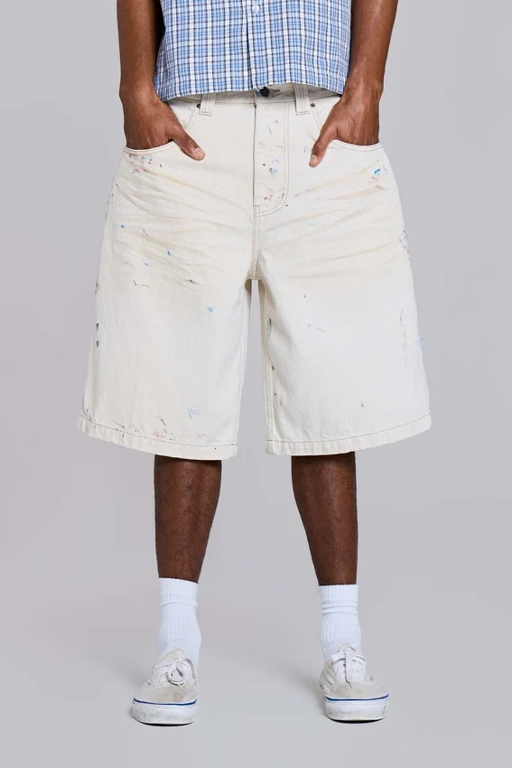 Ecru Paint Colossus-shorts