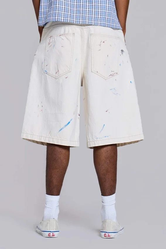 Ecru Paint Colossus-shorts