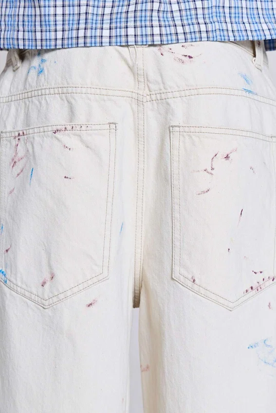 Ecru Paint Colossus-shorts