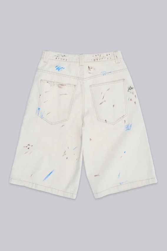 Ecru Paint Colossus-shorts