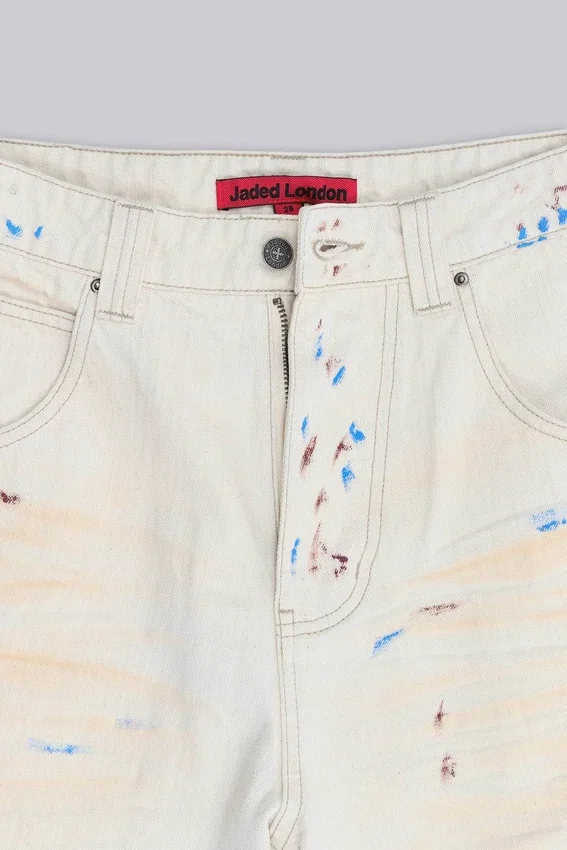 Ecru Paint Colossus-shorts