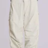 Ecru Parachute Cargo-byxor