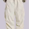 Ecru Parachute Cargo-byxor