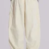 Ecru Parachute Cargo-byxor