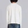 Ecru Waffle Henley-toppar